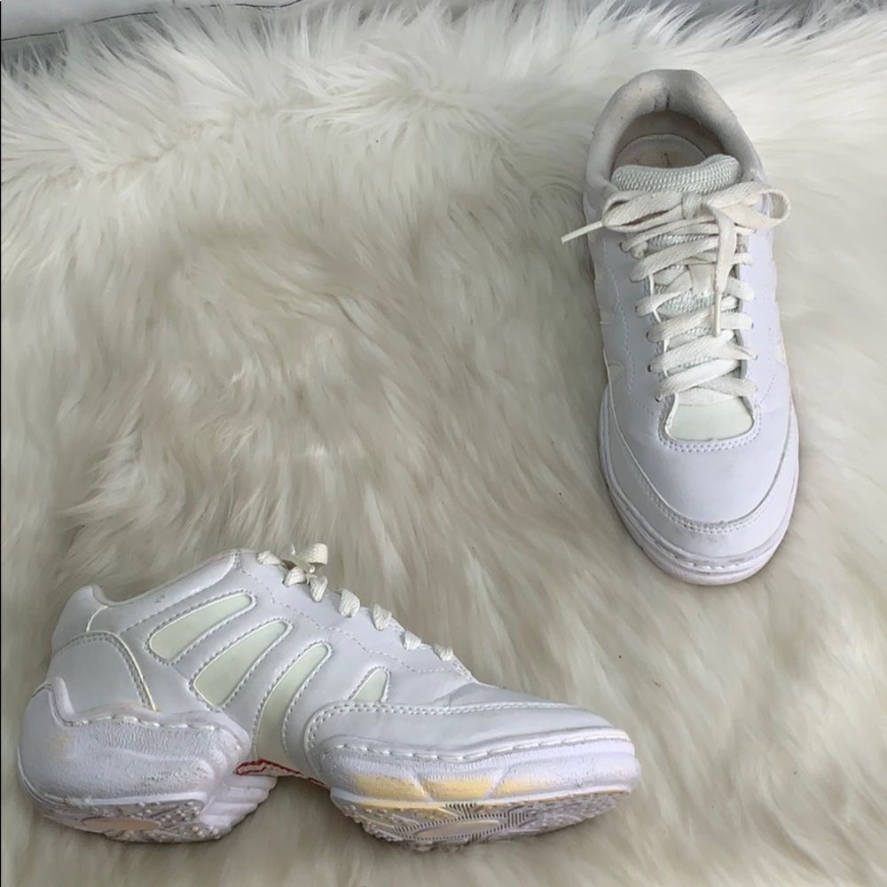 Bloch White Split Sole Jazz Shoes Sz 7.5